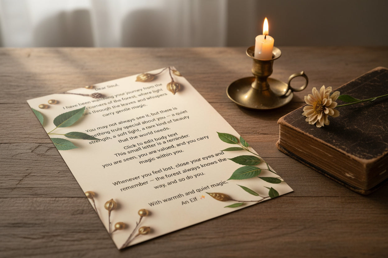 Printable Elf Letter – Magical Fantasy Gift | Instant Download PDF