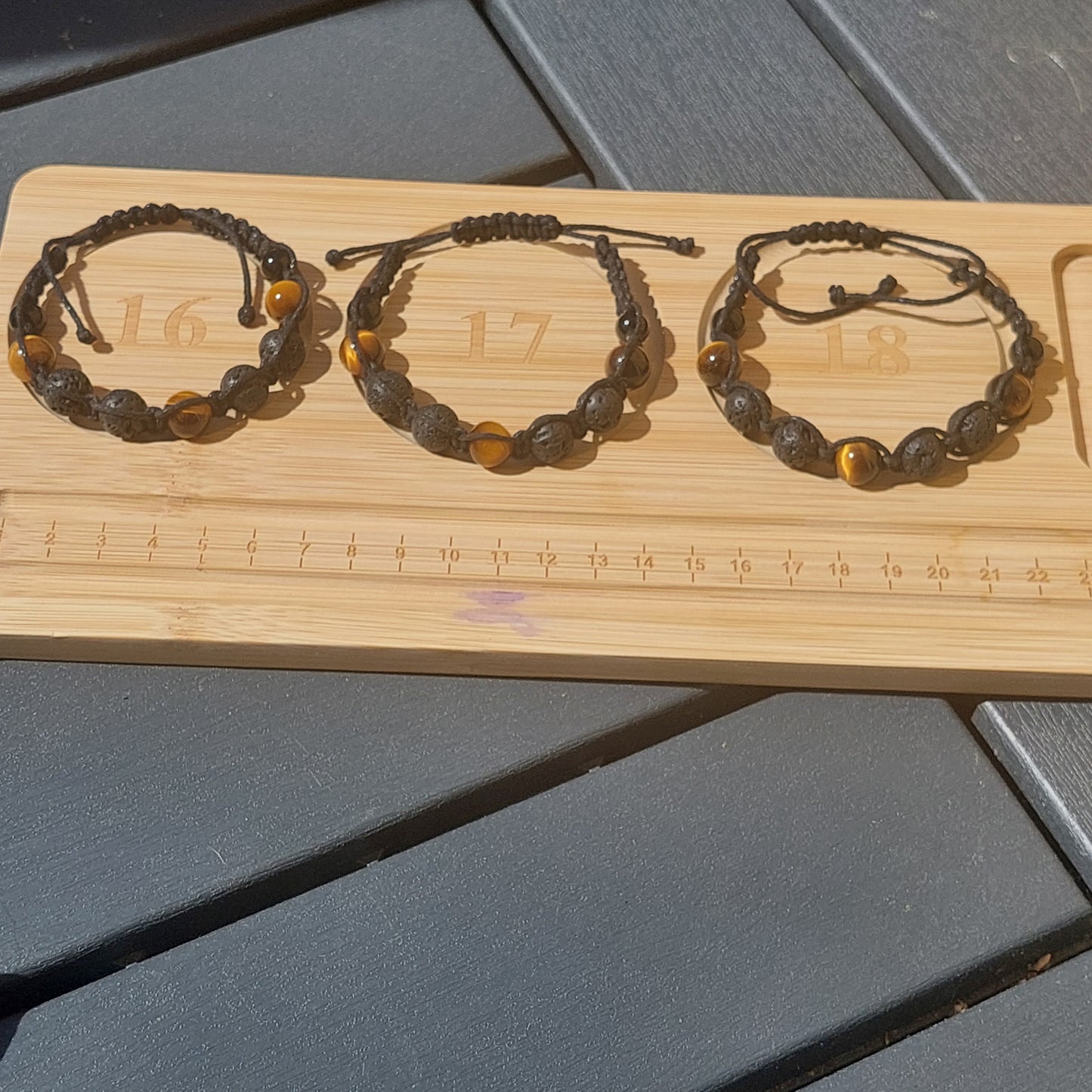 Handcrafted Macrame Bracelet for Men | Tiger’s Eye & Lava Stone Jewelry Gift