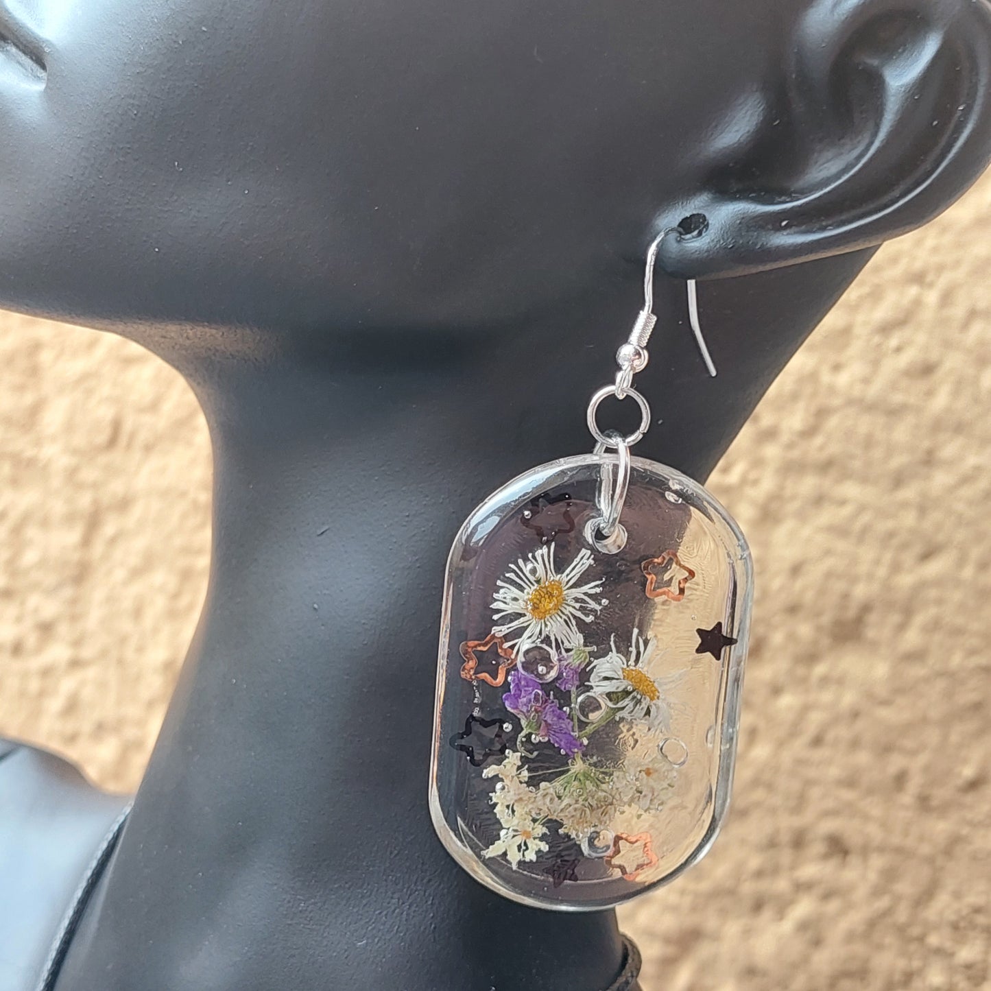 Real Flower Resin Earrings – Handmade Nature Jewelry | Limited Edition