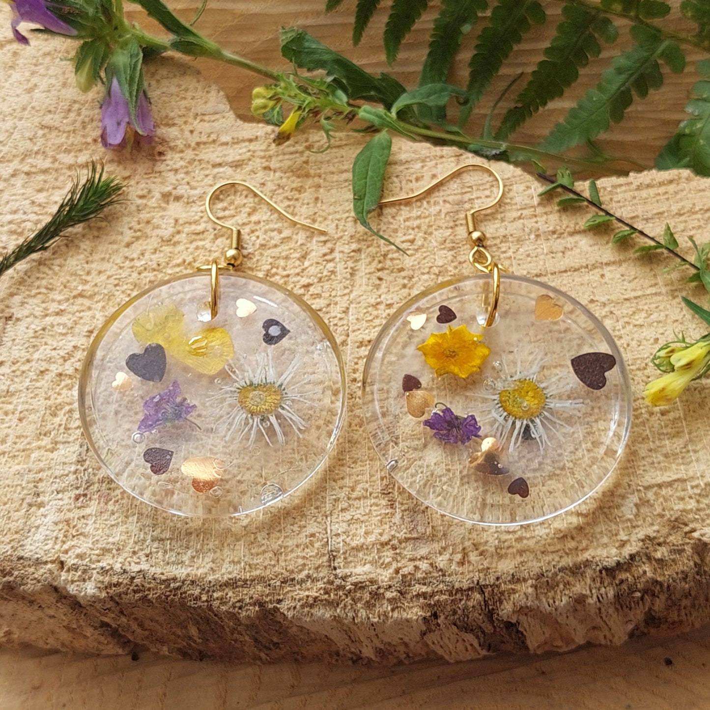 Real Flower Resin Earrings – Handmade Nature Jewelry | Limited Edition