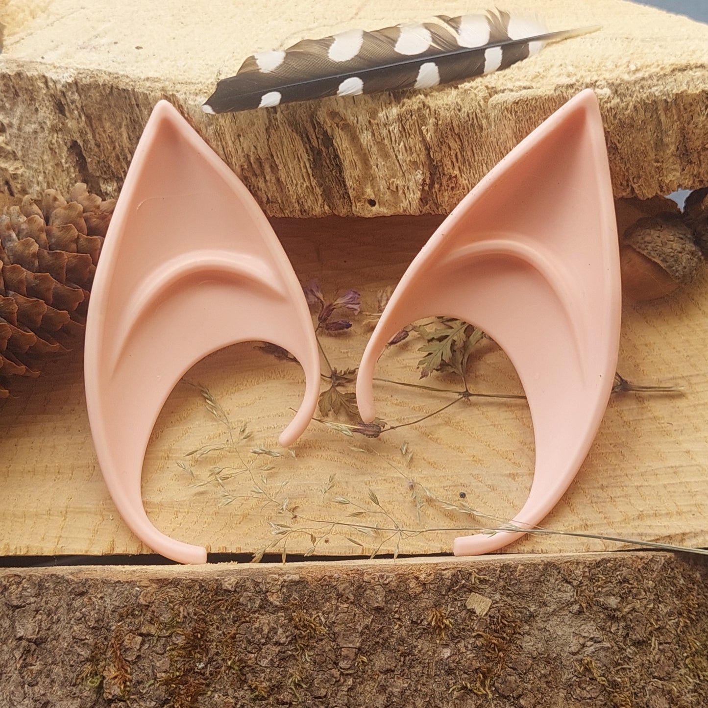 Silicone Elf Ears – Soft Pixie Ears for Cosplay, Halloween & Fantasy Costume (2 Sizes, 3 Colors)