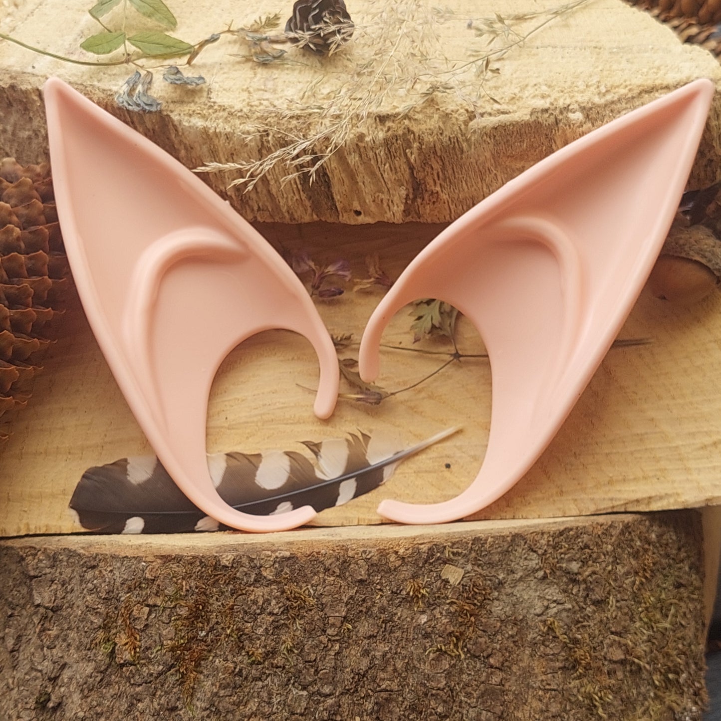 Silicone Elf Ears – Soft Pixie Ears for Cosplay, Halloween & Fantasy Costume (2 Sizes, 3 Colors)