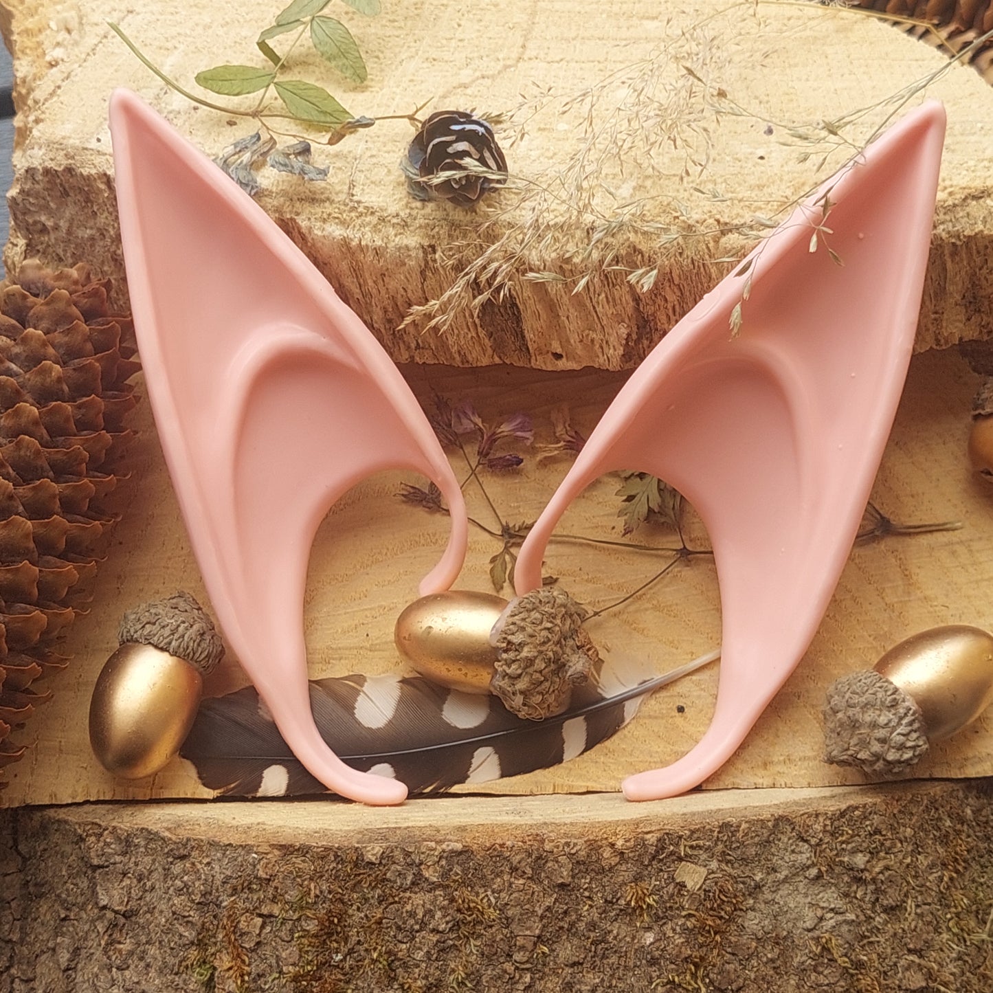 Silicone Elf Ears – Soft Pixie Ears for Cosplay, Halloween & Fantasy Costume (2 Sizes, 3 Colors)