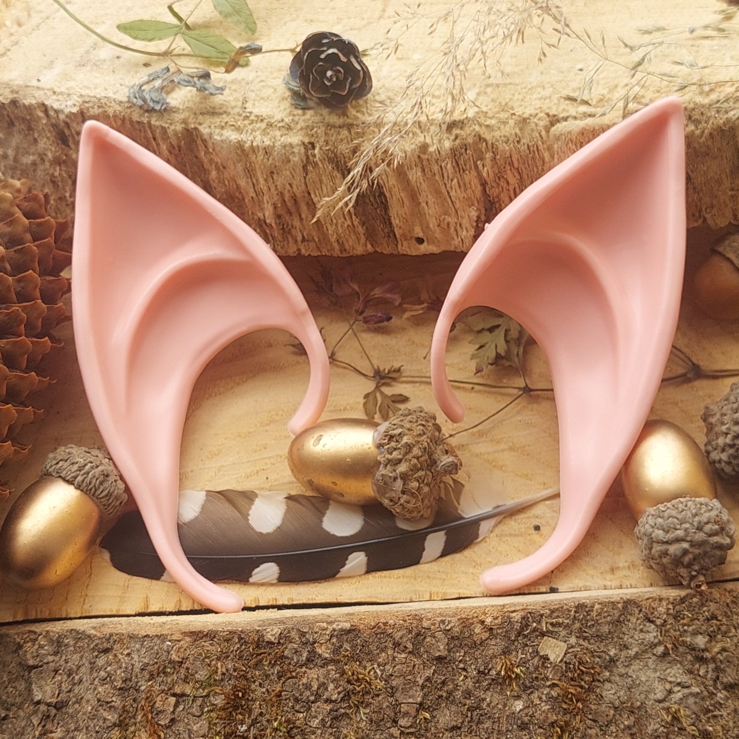 Silicone Elf Ears – Soft Pixie Ears for Cosplay, Halloween & Fantasy Costume (2 Sizes, 3 Colors)