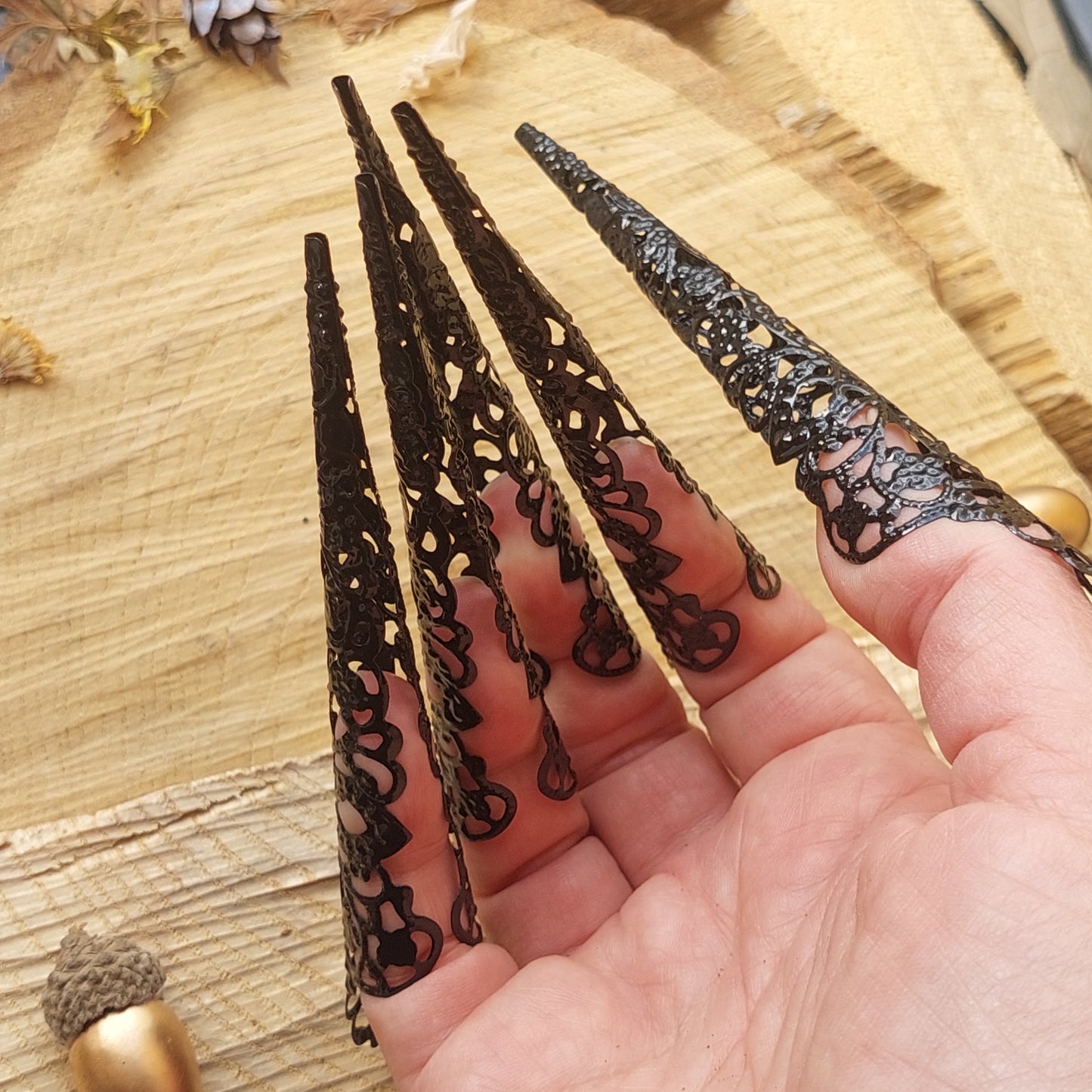 Gothic-Klauenringe &amp; Metallrüstungen | Halloween-, Cosplay- &amp; LARP-Accessoires