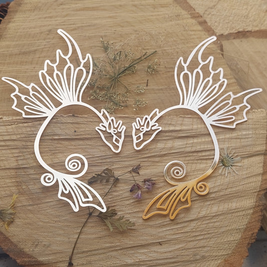 Gothic Dragon Ear Cuffs – Lightweight No-Piercing Fantasy Jewelry for Men & Women | Unique Punk Gift