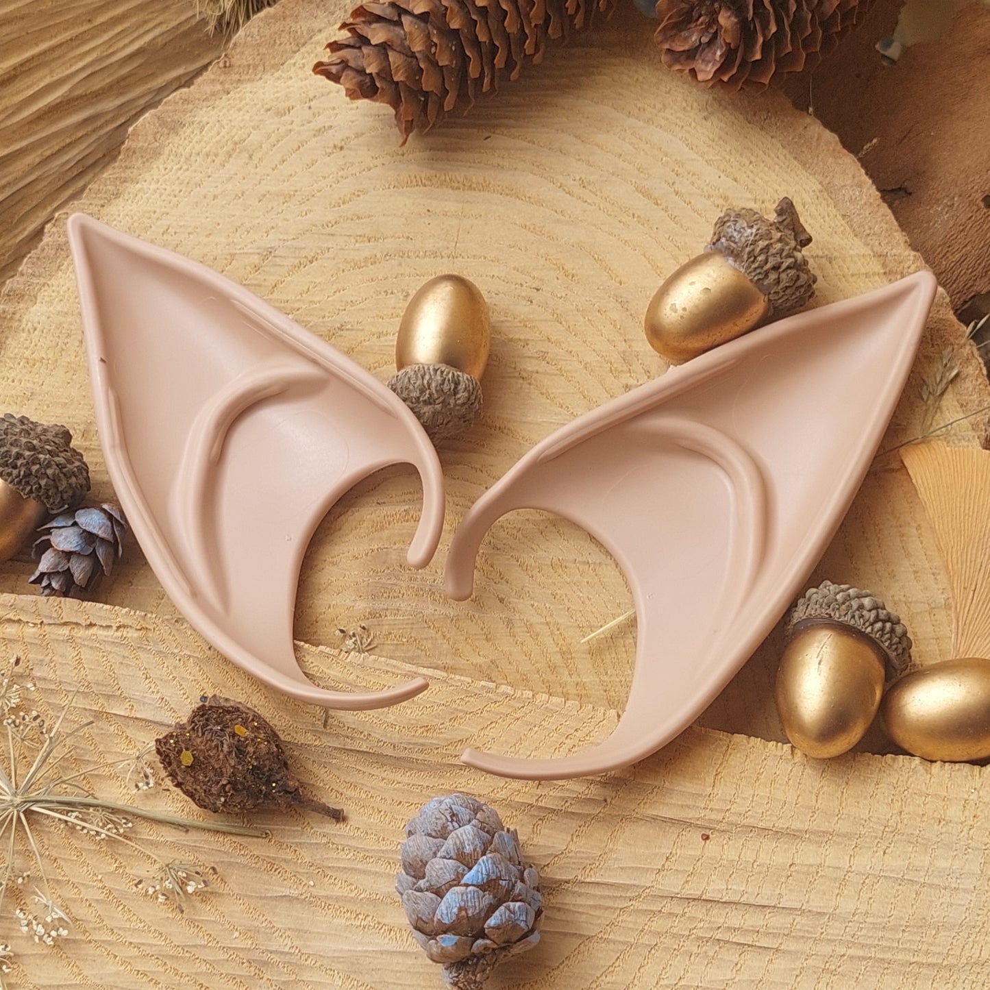 Silicone Elf Ears – Soft Pixie Ears for Cosplay, Halloween & Fantasy Costume (2 Sizes, 3 Colors)