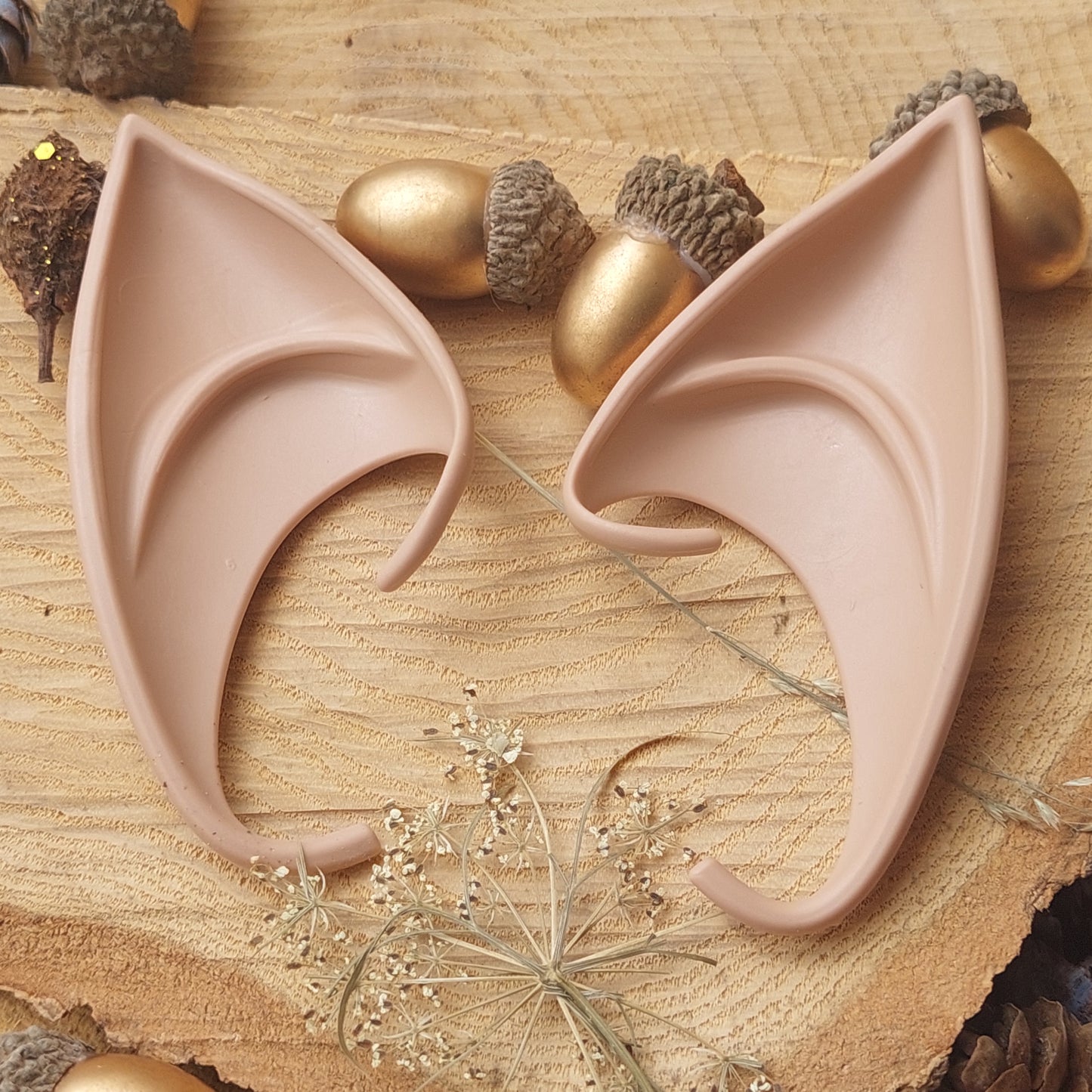 Silicone Elf Ears – Soft Pixie Ears for Cosplay, Halloween & Fantasy Costume (2 Sizes, 3 Colors)