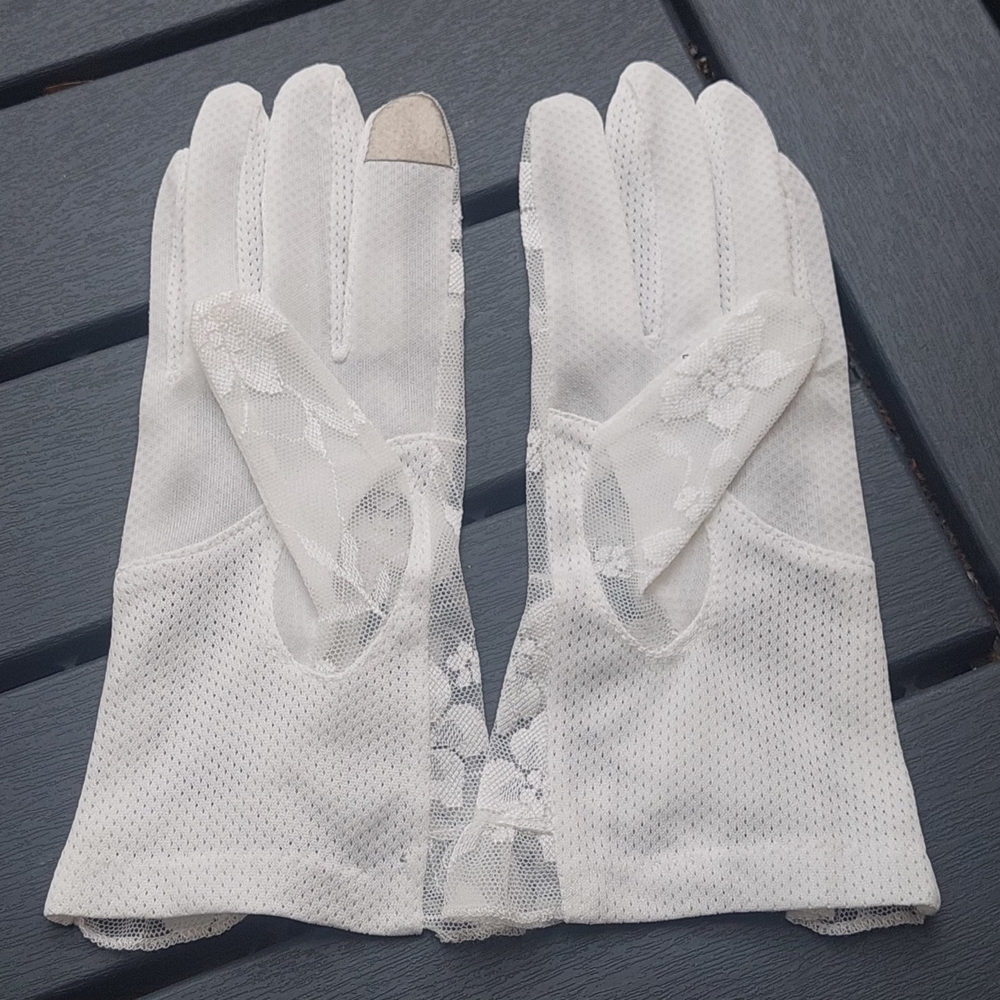 Elegant Lace Gloves for Women – Black, White & Grey | Touchscreen Compatible, Breathable, Gift Box, Wedding & Evening Accessories