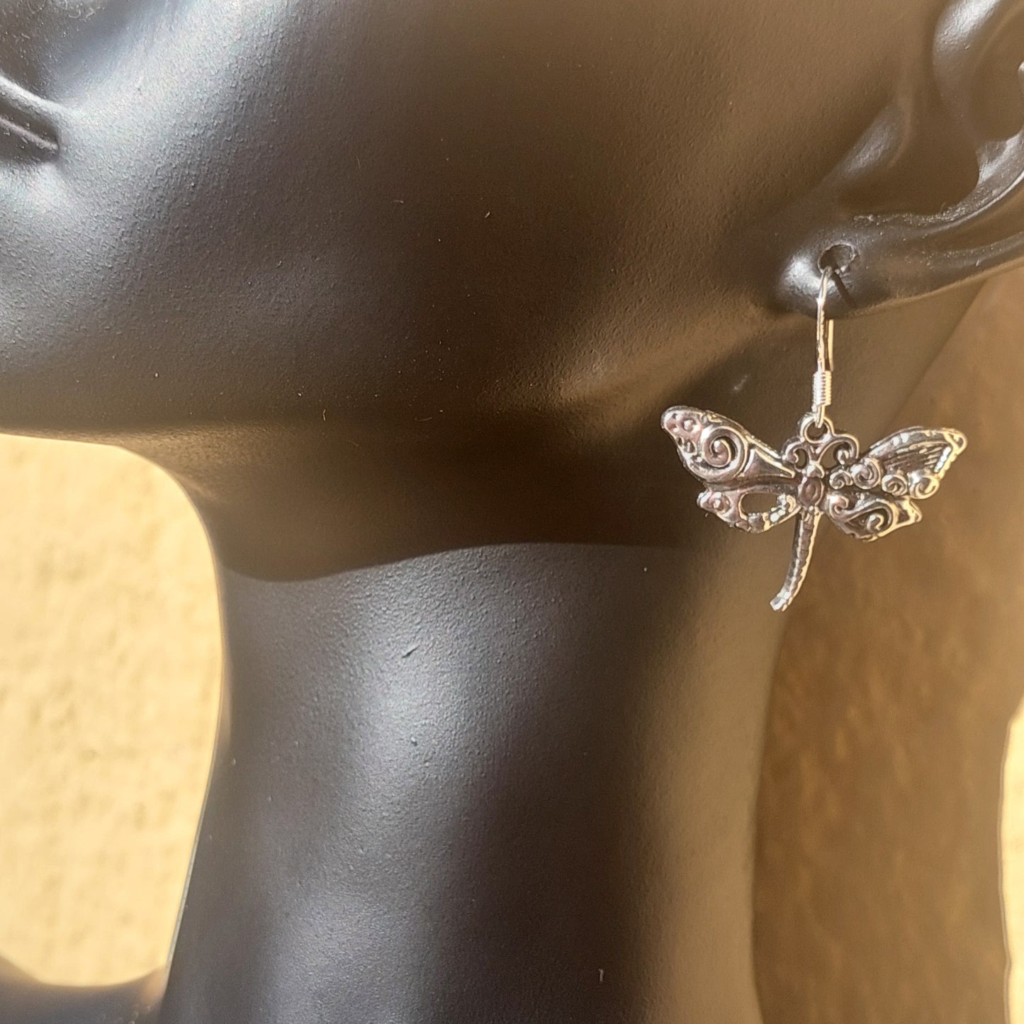 Elves & Butterflies – Asymmetrical Sterling Silver Earrings & Fantasy Keychains | Elf Fairy & Butterfly Jewelry Gift