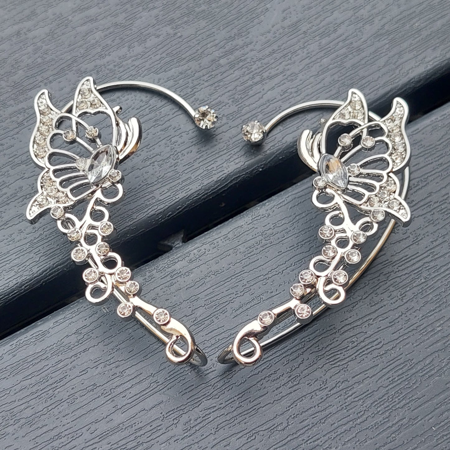 Silver Elf Ear Cuffs – Non-Piercing Fantasy Jewelry, Gift