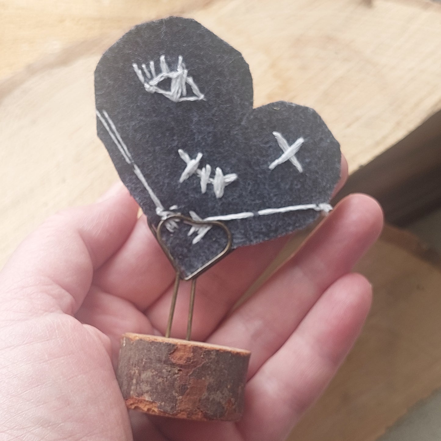 Stoic Handmade Felt Heart Decor,