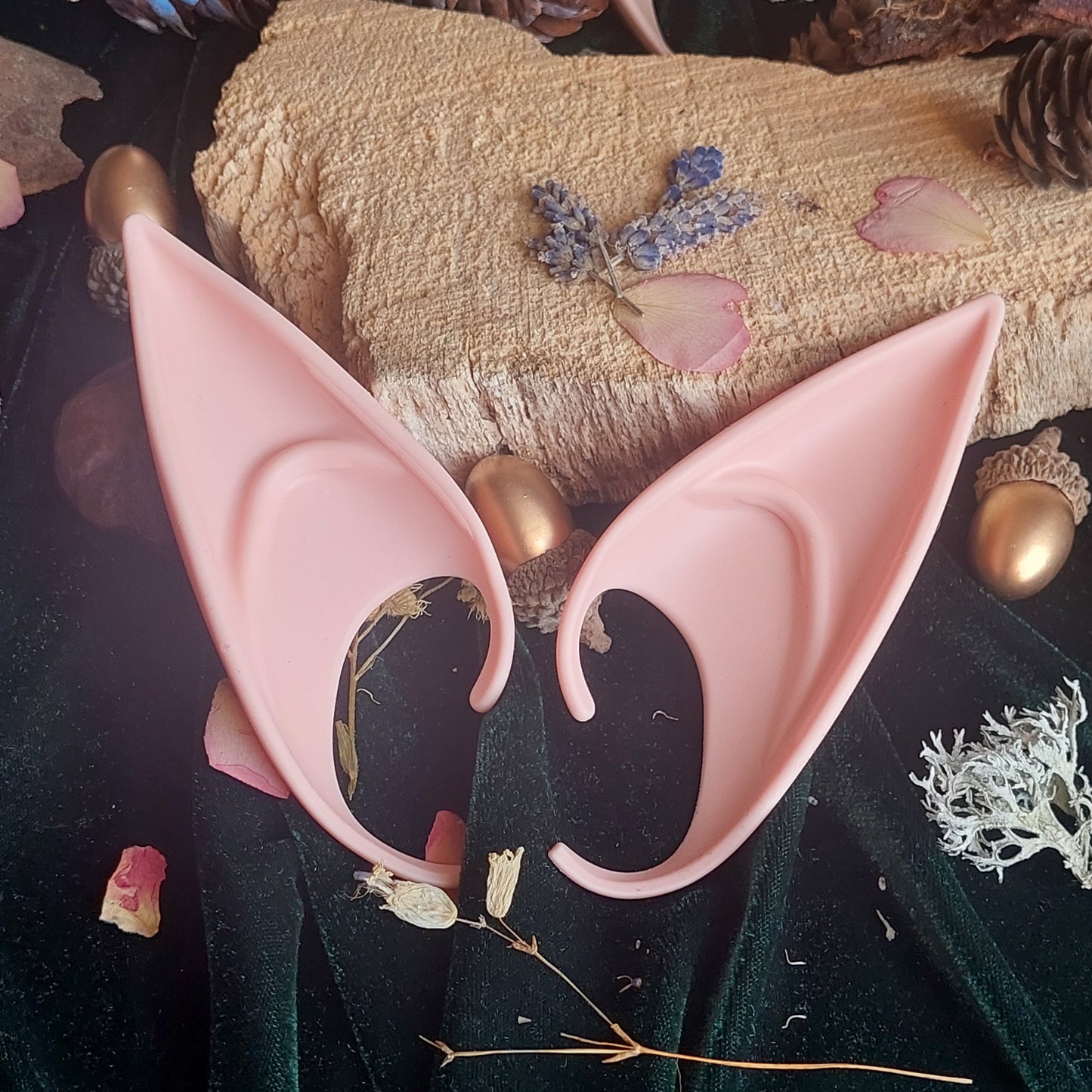 Elf Ear Cuffs Beige – Fantasy Ear Cuffs for Cosplay and LARP, Angelenade