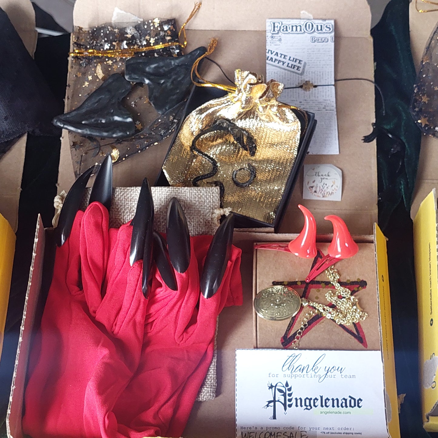 Dragon Mystery Box – Gothic Jewelry Set 5 Pcs | Ear Cuff, Earrings & Choker, Unique Gift