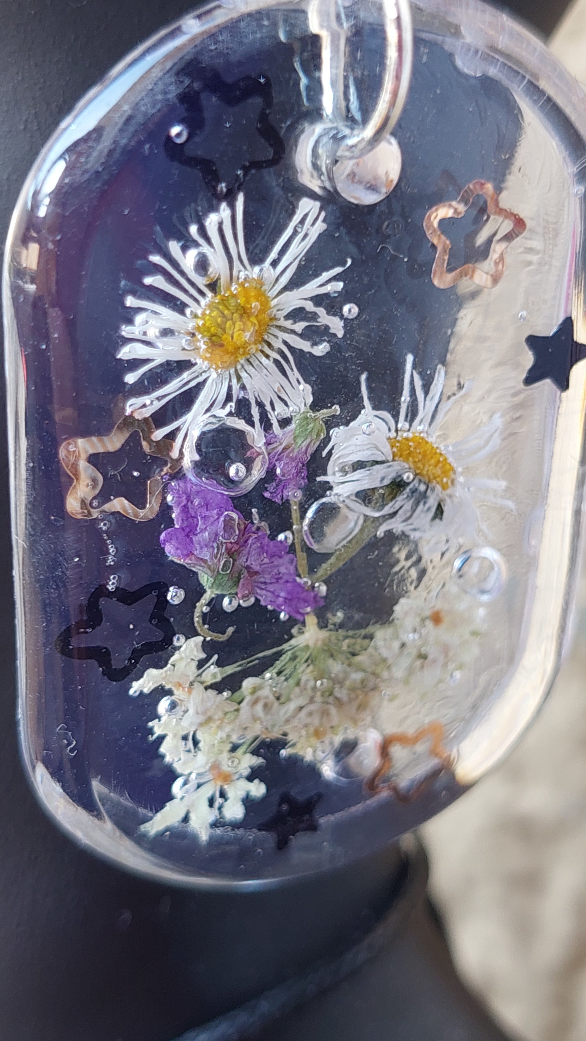 Flower Resin Jewelry Handmade 

