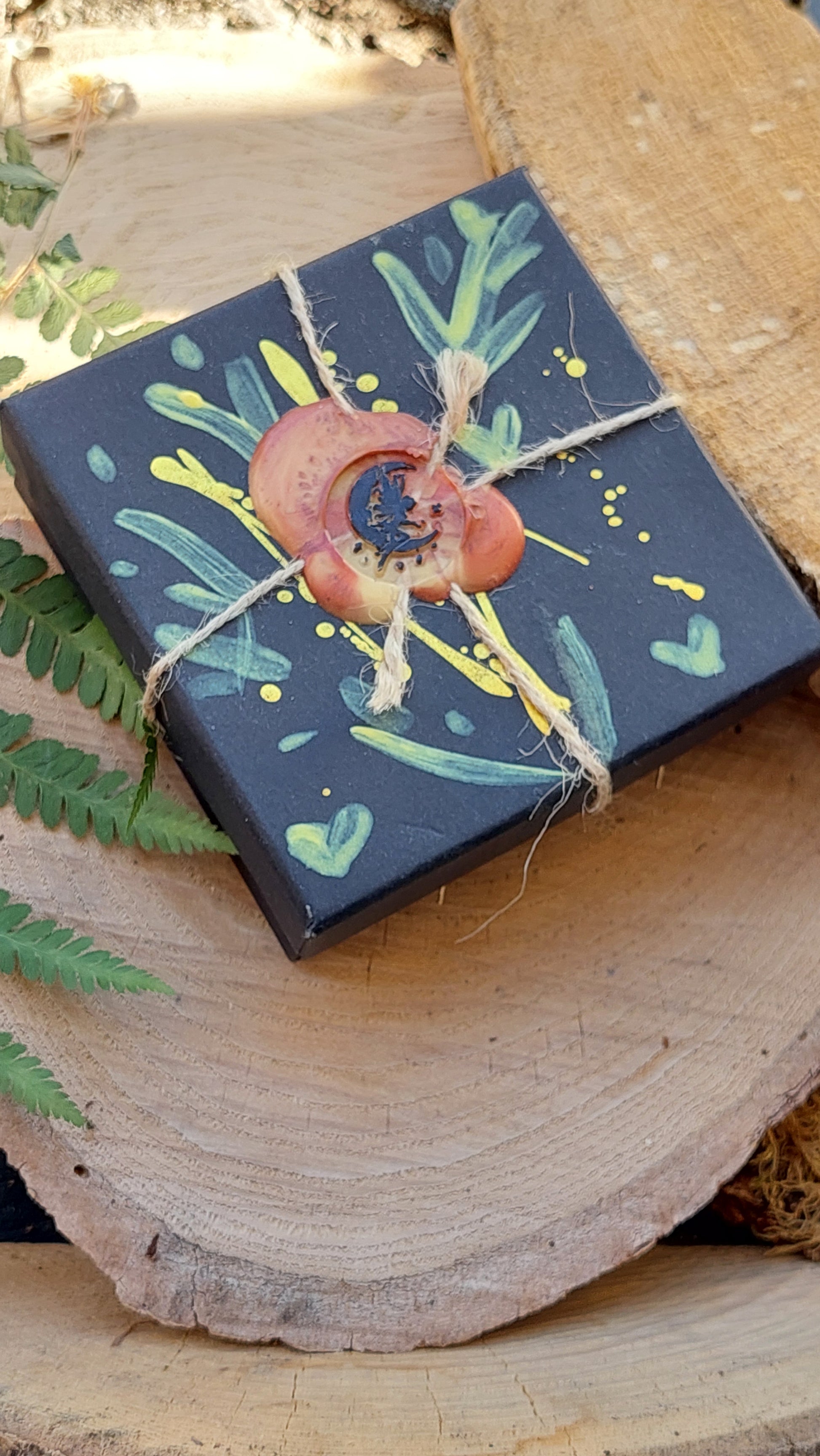 Botanical resin earrings with preserved yellow flowers, handcrafted nature-inspired jewelry