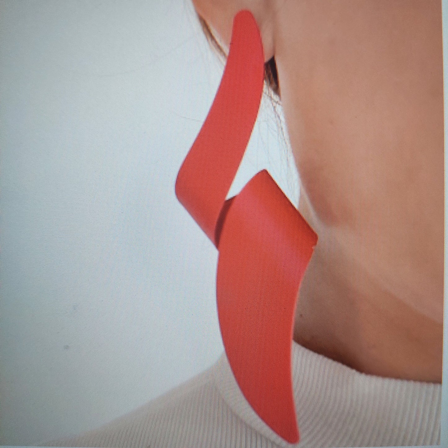 Voluminous Gold Statement Earrings – Red Lightning Bolt Dangle, Stylish Gothic Jewelry Gift for Her