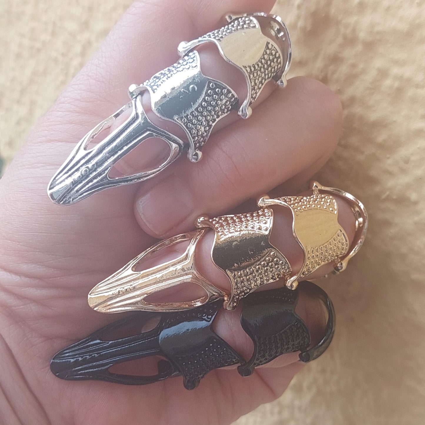 Black Claw Ring: Gothic Armor Ring Set - Fantasy Gift for Dark Souls Fans