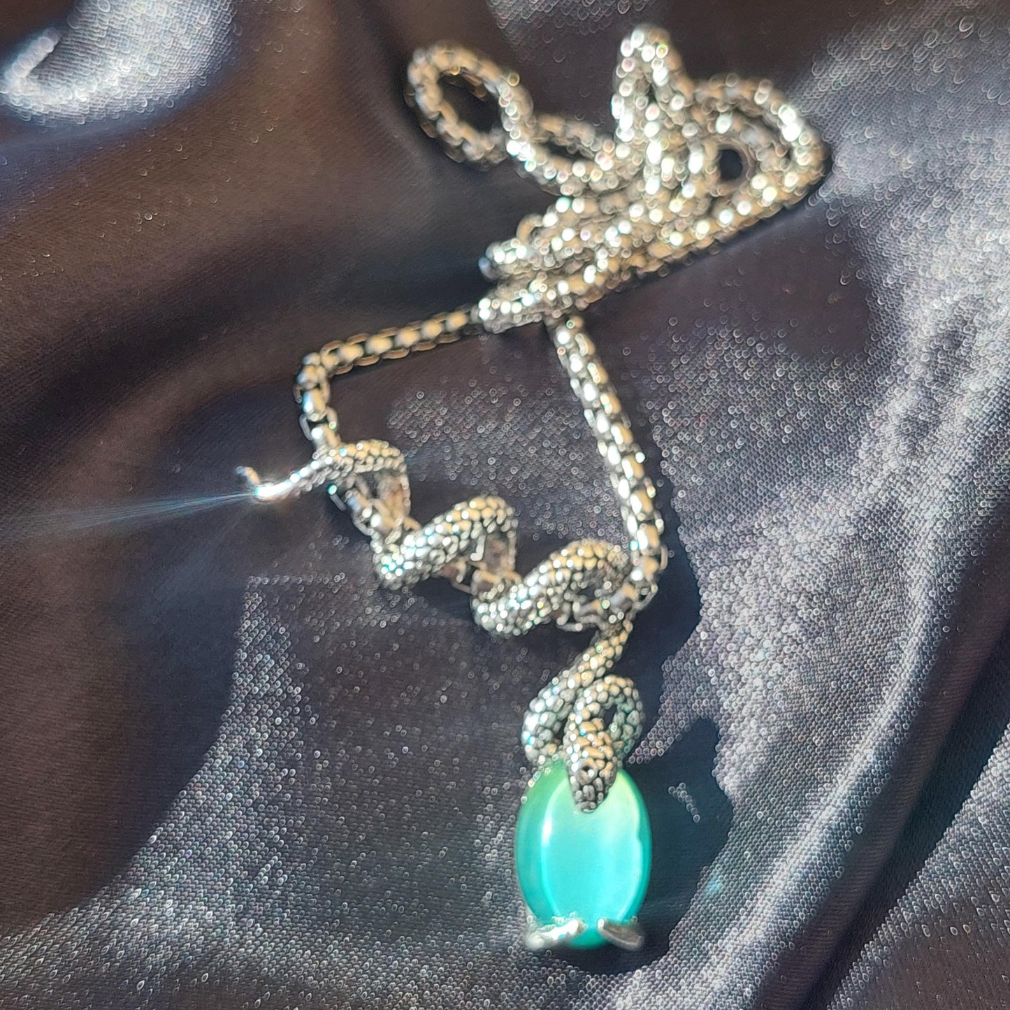 Gothic Dragon & Snake Jewelry Set – Statement Necklace + Earrings | Unique Gift for Her, Fantasy & Gothic Fashion