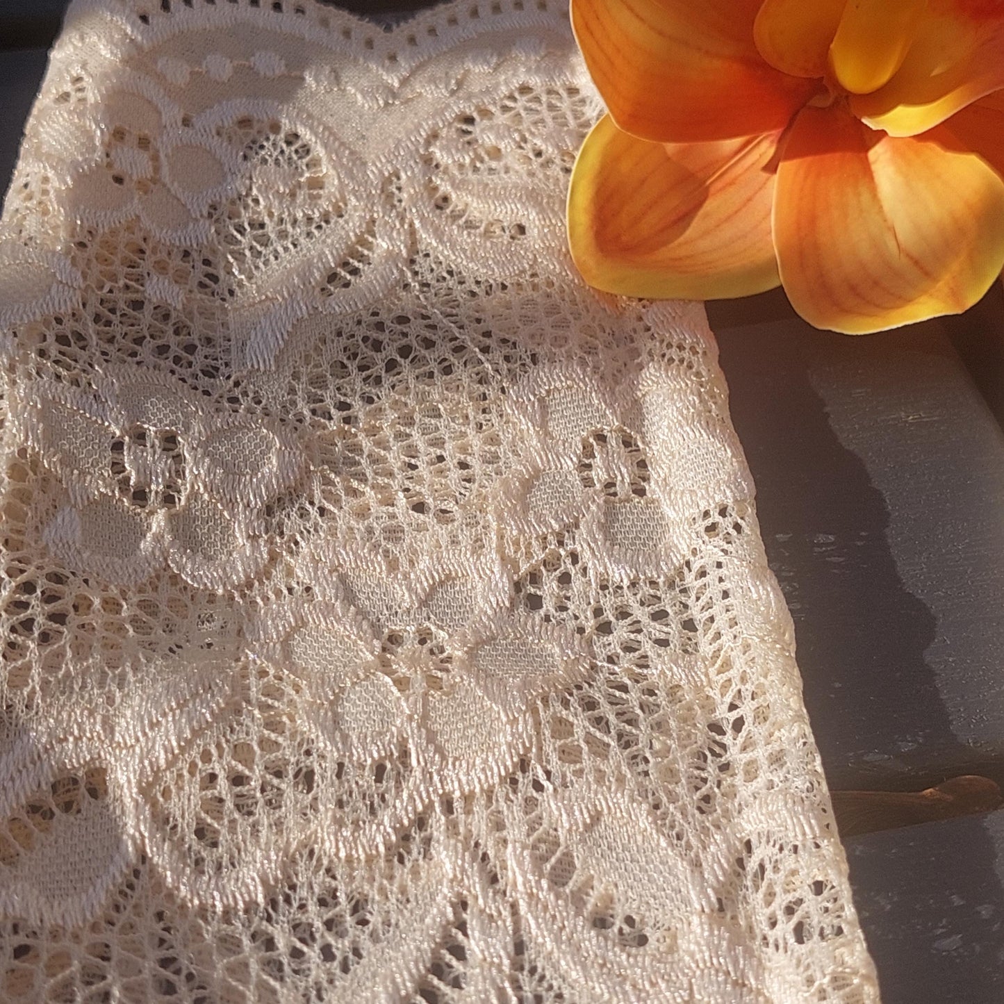 Lace Fingerless Gloves for Women - Long Black White Beige Evening Gloves