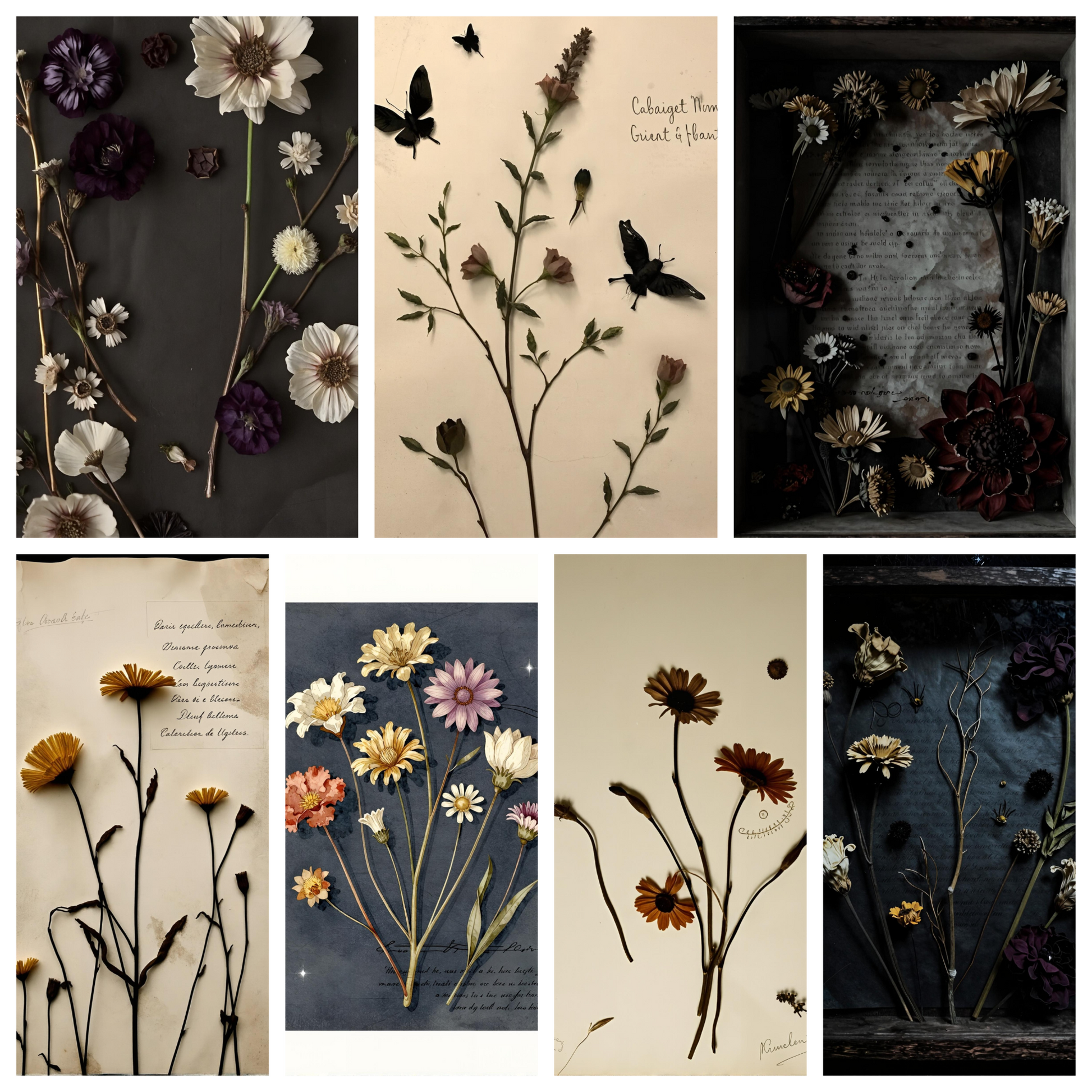 Botanical dark fantasy wallpapers

