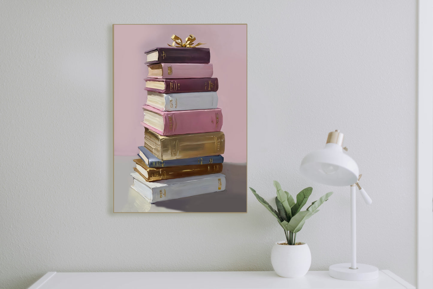 Bold Book Lover’s Wall Art , Aesthetic Digital Prints for Living Room, Apartment Decor, Gift