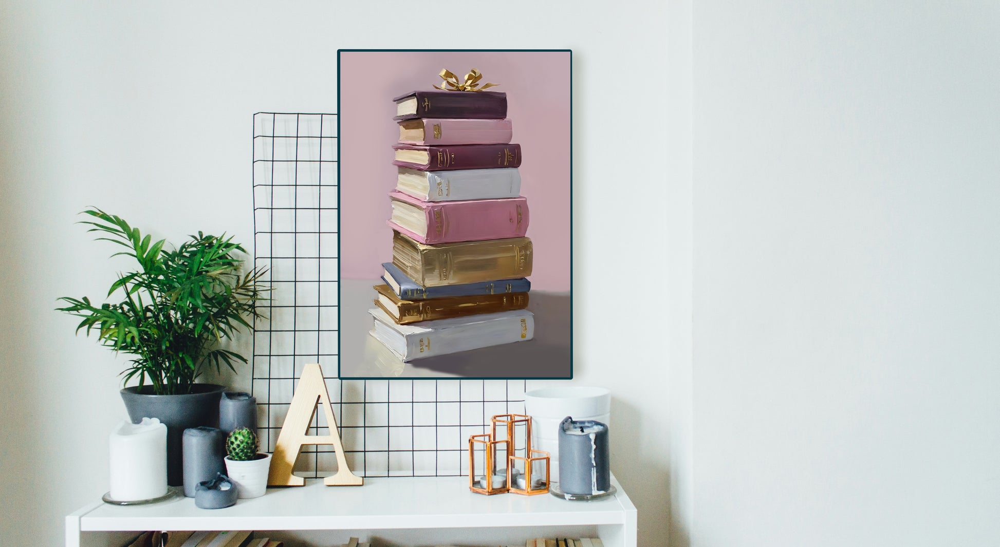 Bold Book Lover’s Wall Art , Aesthetic Digital Prints for Living Room, Apartment Decor, Gift