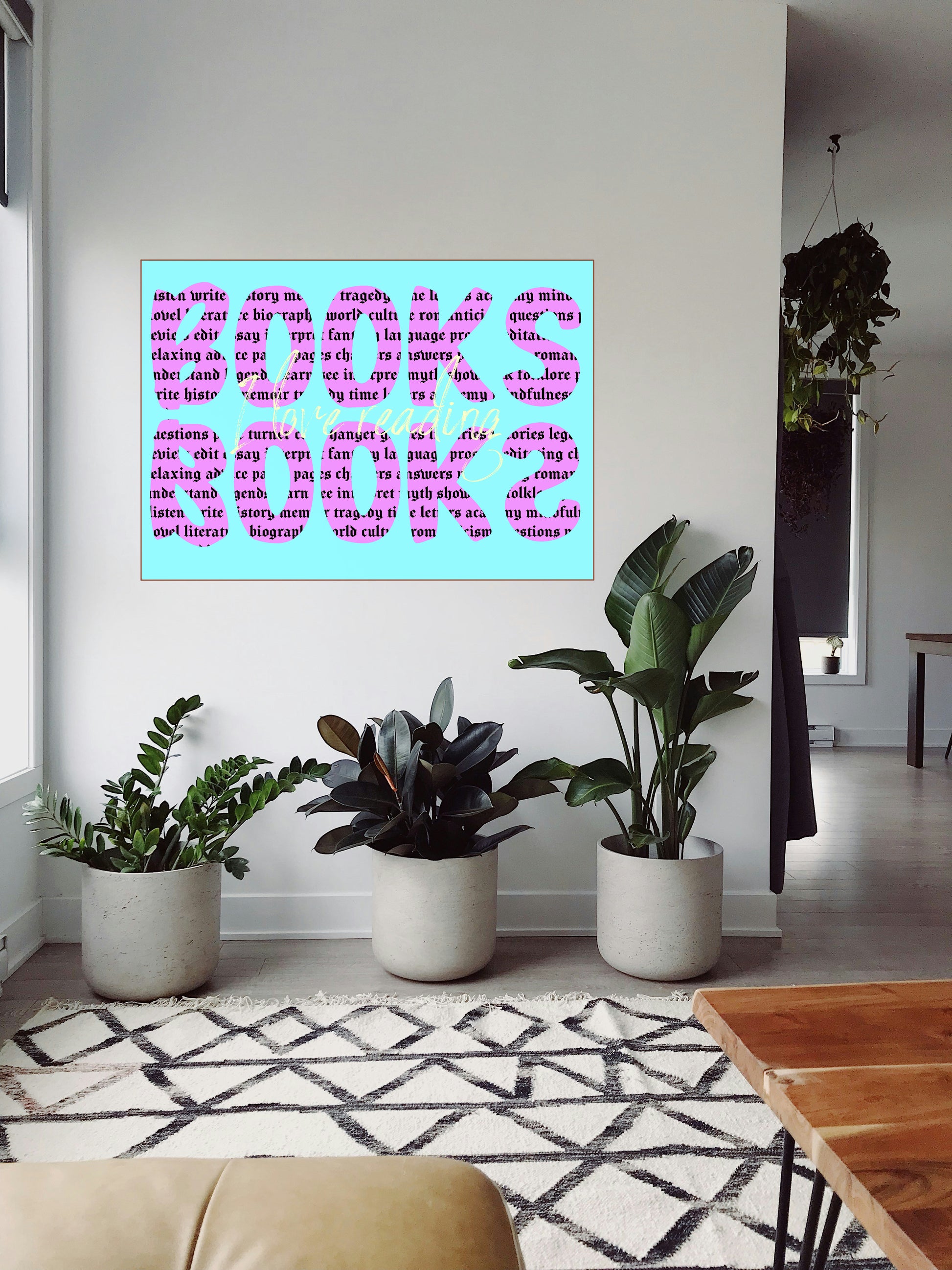 Cozy Book Lover’s Wall Art, Printable Poster for Reading Nooks, Home Decor, Digital Download, Gift