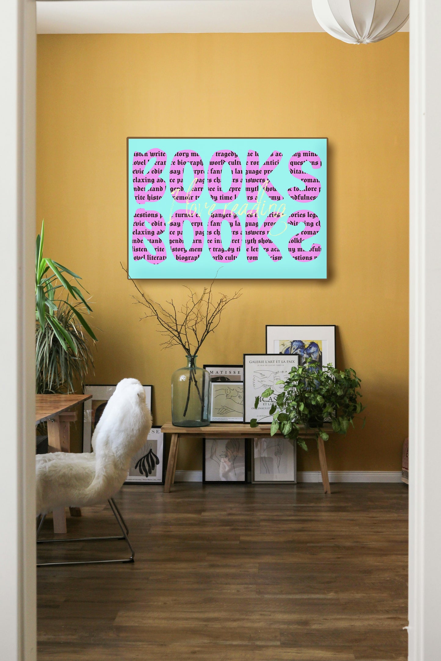 Cozy Book Lover’s Wall Art, Printable Poster for Reading Nooks, Home Decor, Digital Download, Gift