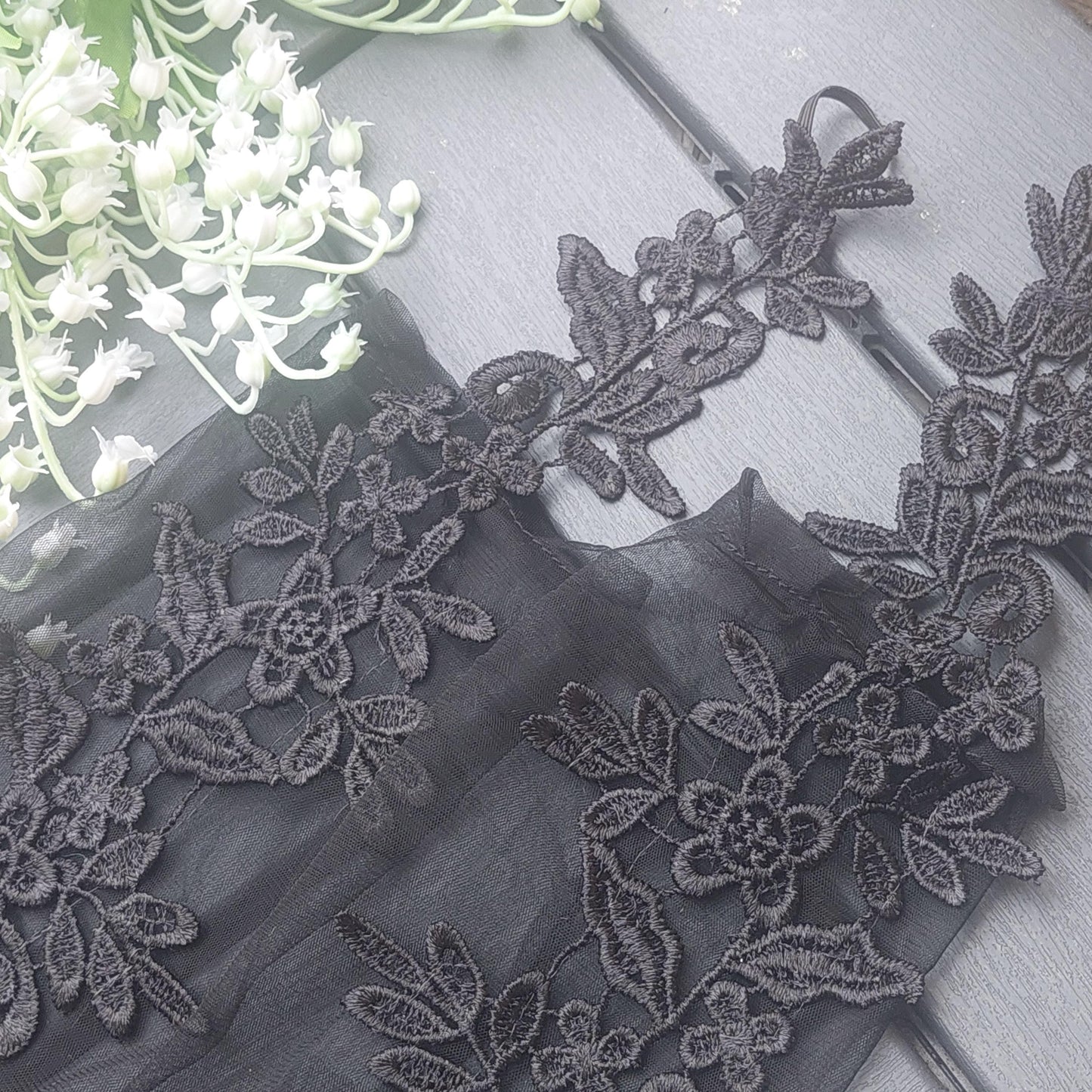 Elegant Gloves Black, White Lace Fingerless Evening Gloves, Romantic Accessory for Women, Gift