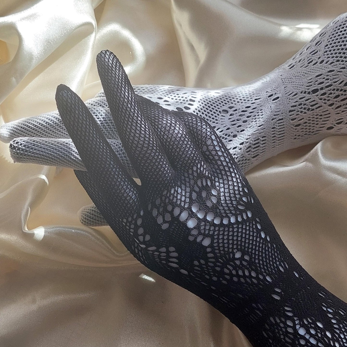 Elegant Gloves Lace Evening Gloves, Long Black, White Formal Accessories for Weddings, Gift