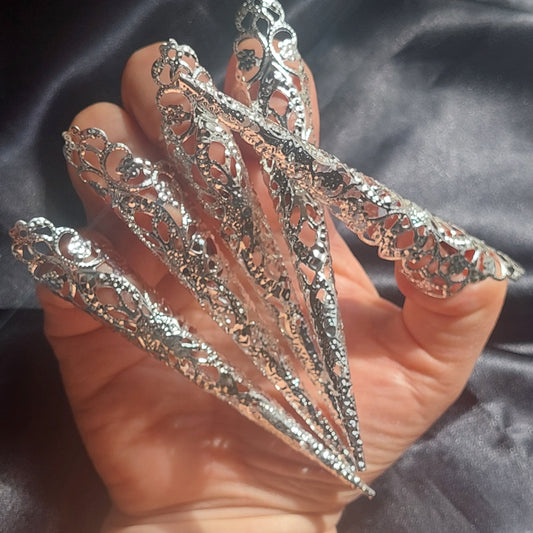 Gothic Claw Rings - Metal Armor for Halloween Cosplay