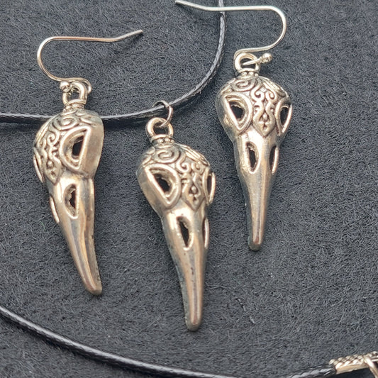 Gothic Jewelry Collection, Earrings, Necklace, Gift in gift wrapping