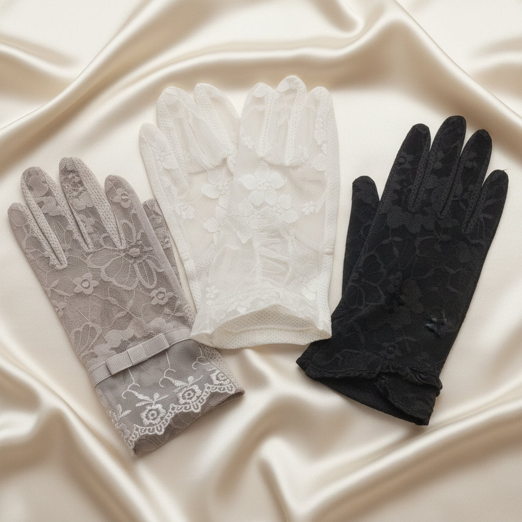 Lace Gloves for Women, Breathable, Wedding, Evening Gloves Accessories, Gift