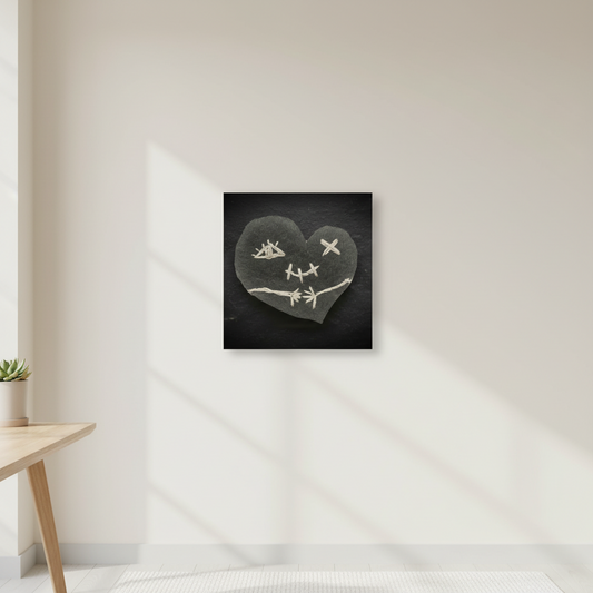 Wounded, Not Defeated — Dark Gothic Heart PNG Set