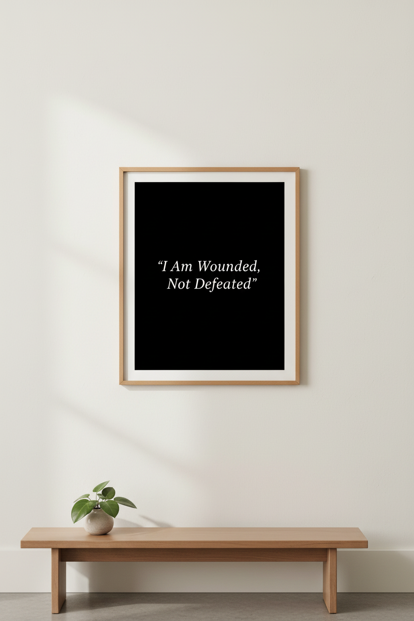 Wounded, Not Defeated — Dark Gothic Heart PNG Set