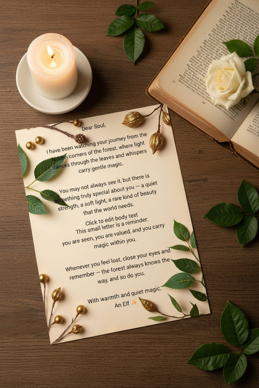 Printable Elf Letter – Magical Fantasy Gift | Instant Download