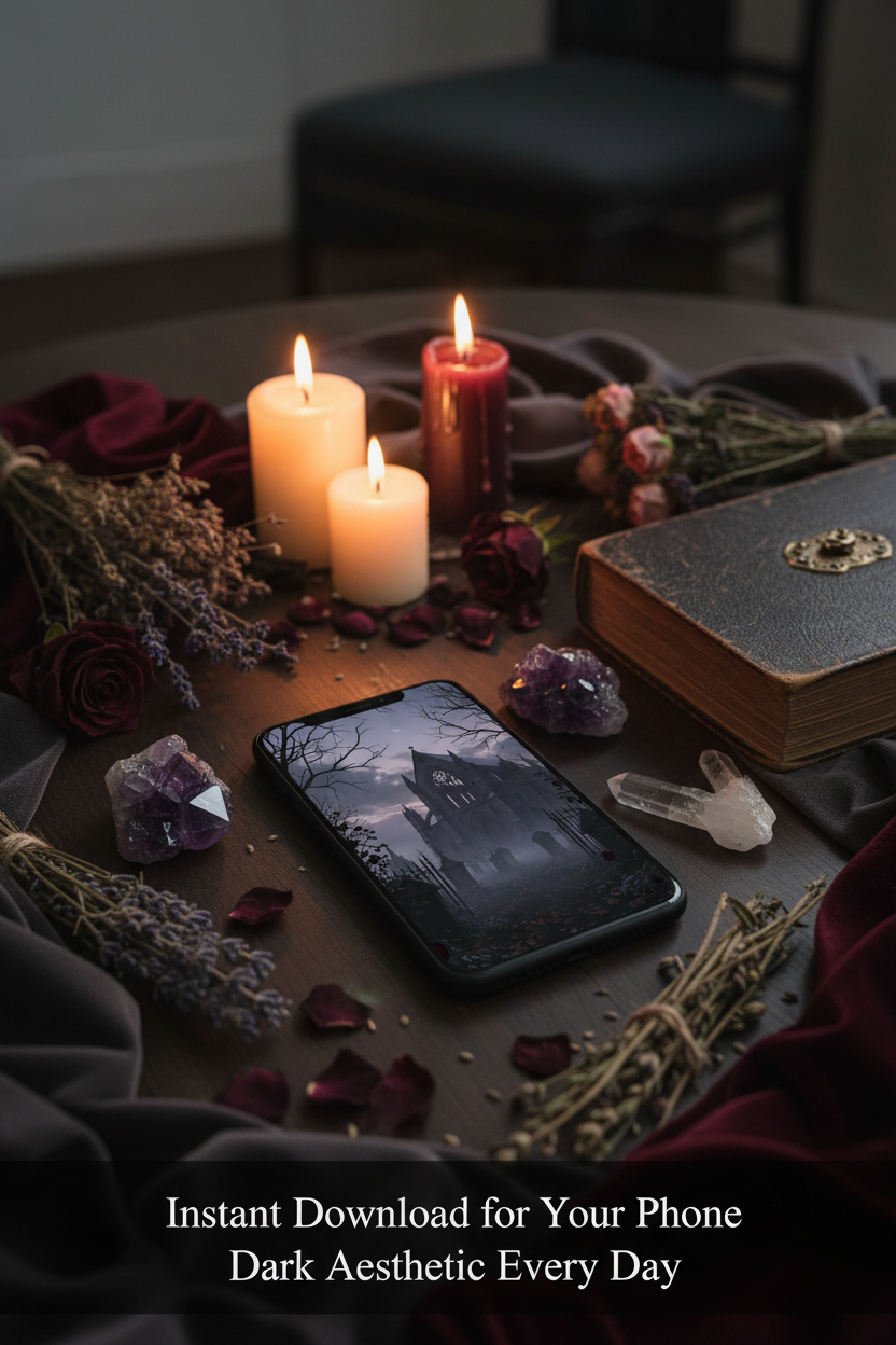 dark gothic aesthetic wallpaper for phone