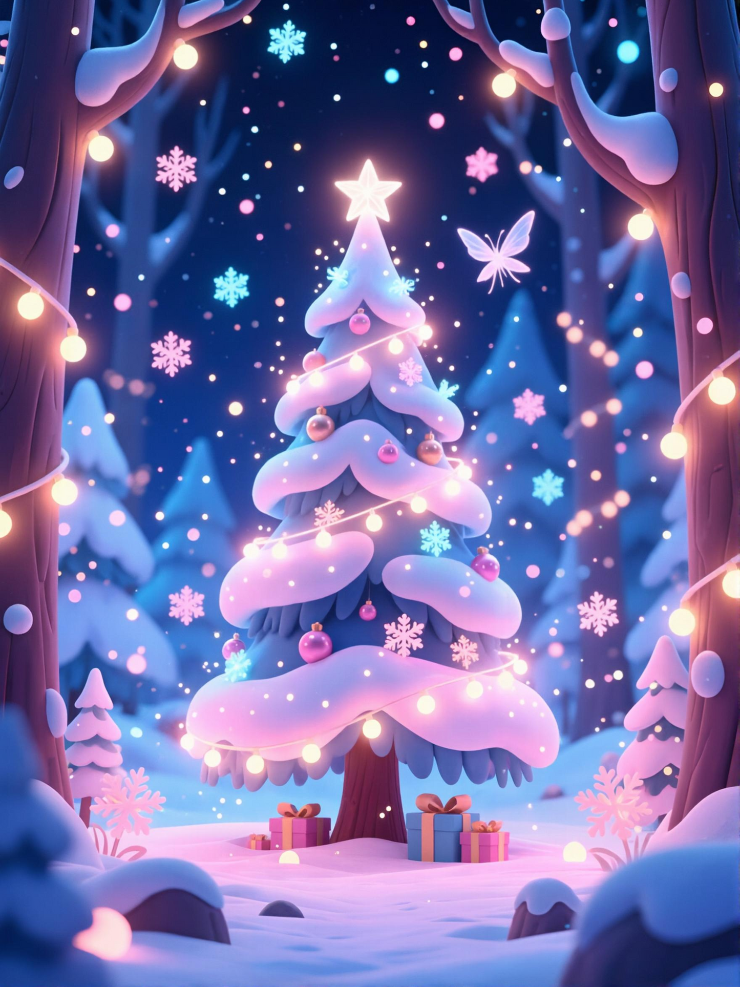 Mini-Weihnachts-Fantasiepaket – 4 bezaubernde Weihnachtshintergründe | Magische Winter-Wallpaper | GRATIS bei E-Mail-Anmeldung
