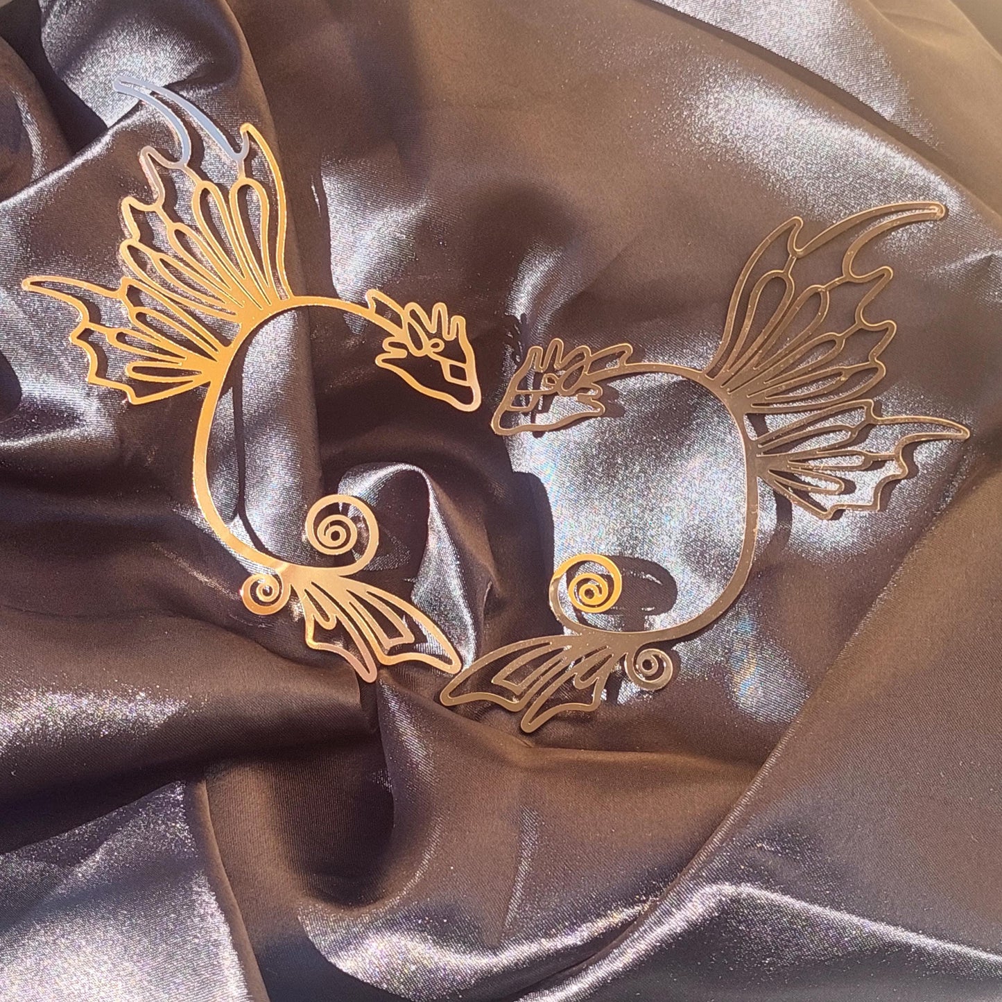 Gothic Dragon Ear Cuffs – Lightweight No-Piercing Fantasy Jewelry for Men & Women | Unique Punk Gift