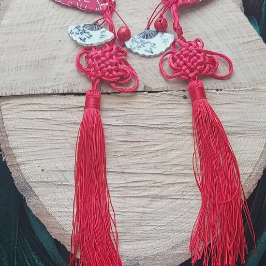 Chinese New Year inspired fantasy ear cuff cosplay accessory