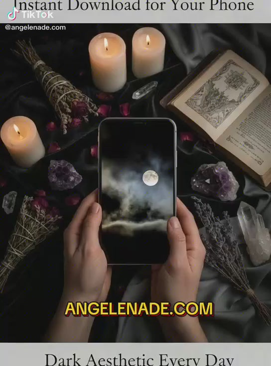 Gothic Phone Wallpapers – Dark Fantasy & Witchcore Backgrounds | Instant Download