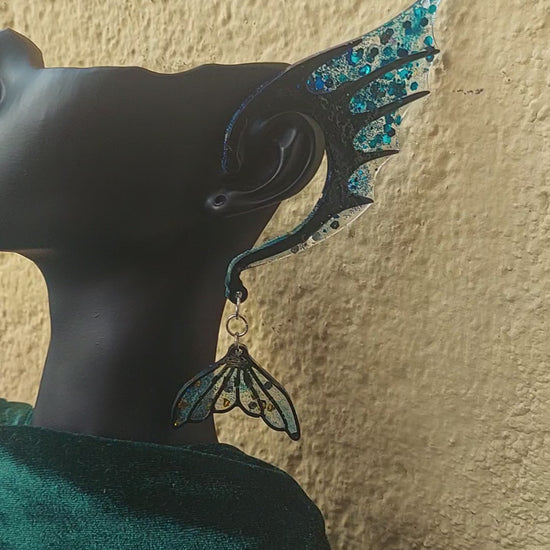 Elf Fairy Ear Cuffs, Handmade Fantasy Ear Cuff without Piercing, Cosplay, Gift for Her