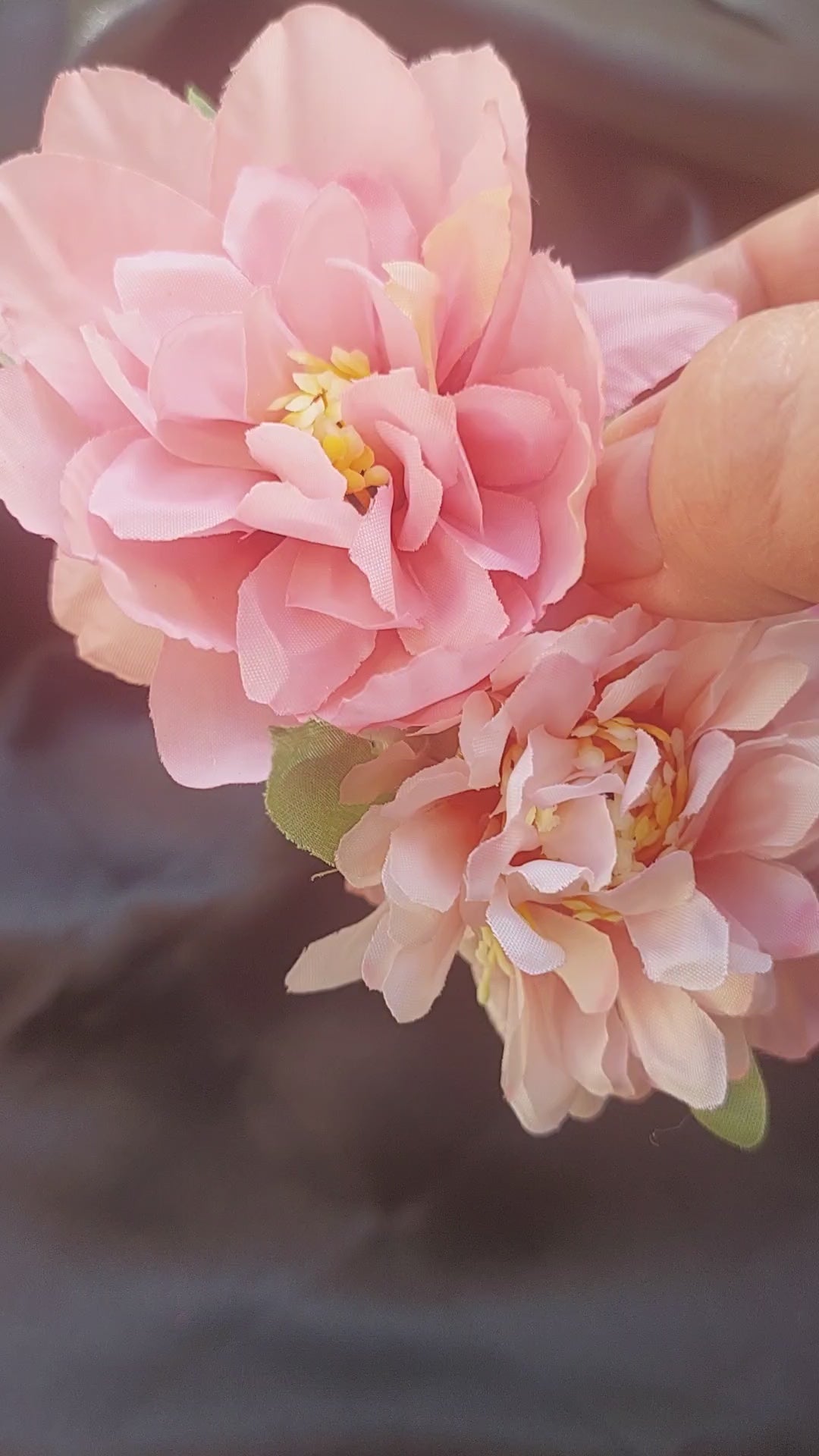 Oversized Floral Hair Claw Clip – Handmade Big Flower Clip for Weddings, Festivals & Thick Hair